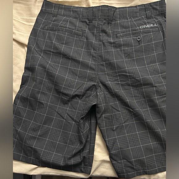 Men’s O'Neill Bermuda, Board Shorts Sz.36/Black & Light Gray Plaid. NWOT!!! - Picture 2 of 7